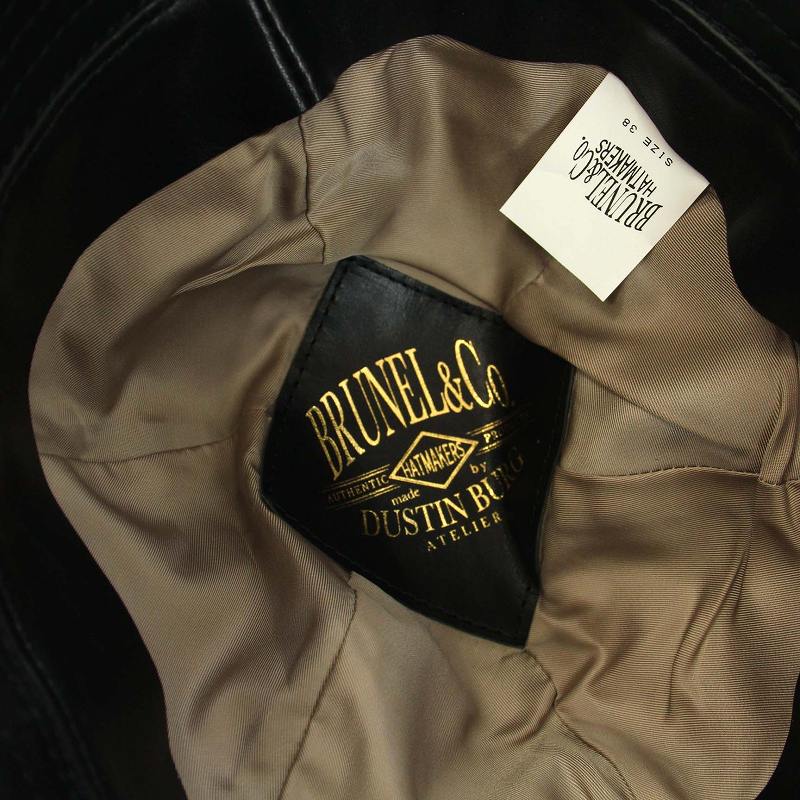 ブルーネルハットメイカース BRUNEL & CO. レザーキャップ 38