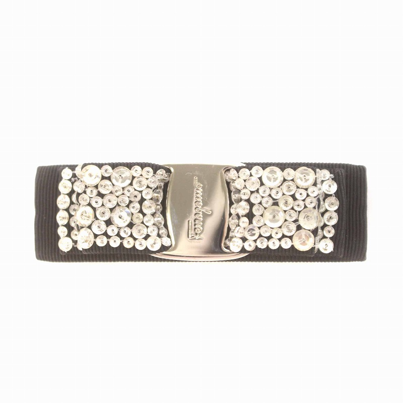 サルヴァトーレフェラガモ バレッタ ヘアピン ヴァラ ブラック