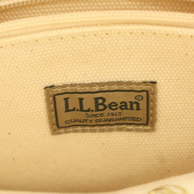 美品 LLBEAN イニシャル S 2way キャンバス バッグ ゴールド
