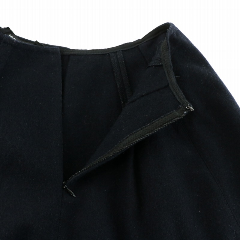 yoko chan ネイビーフレアスカート ひざ丈