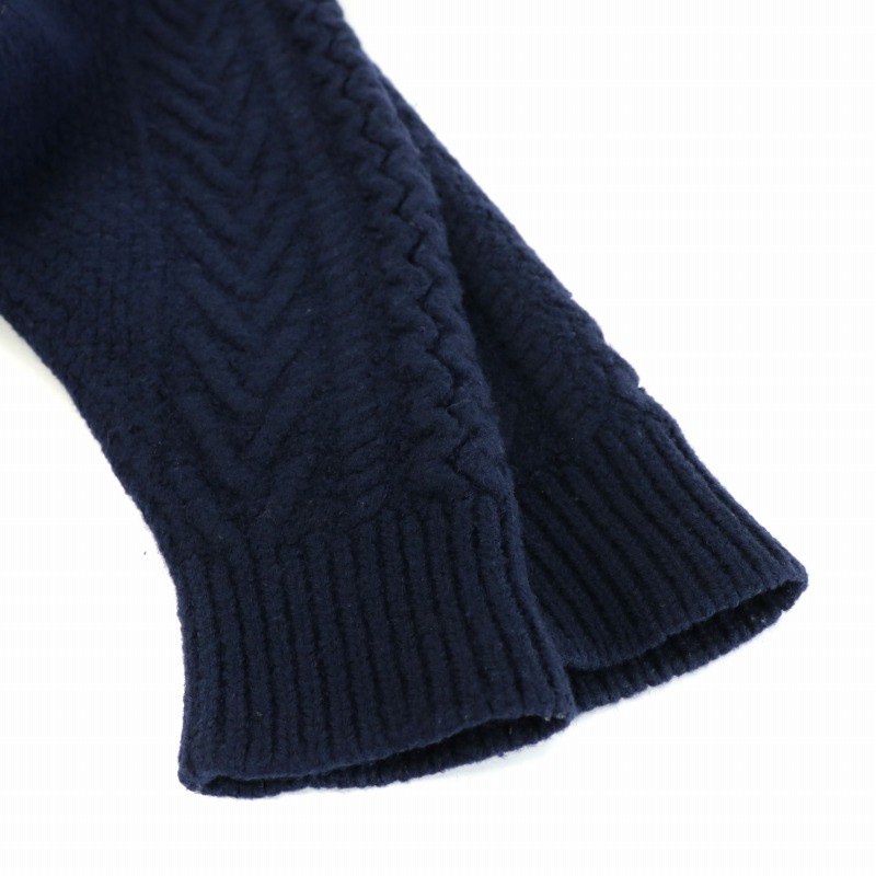 roku 6 ケーブルニット ネイビーbeauty&youth 6(ROKU)＞ケーブル  