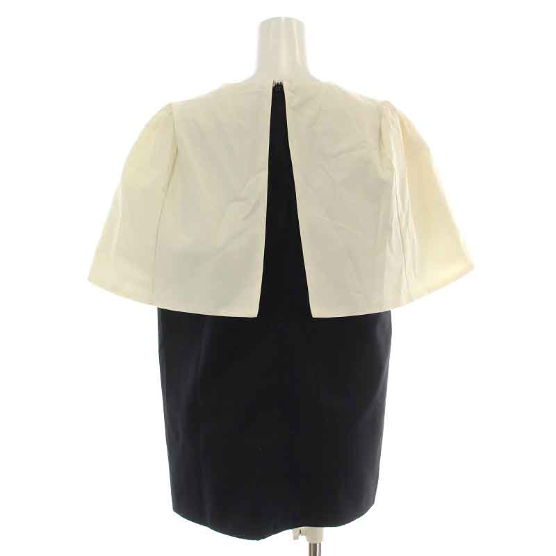 ヘイヴ Heve ケープドッキングブラウス 半袖 バイカラー レイヤード F  