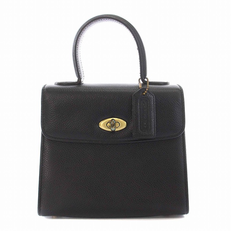 コーチ COACH オールドコーチ ミニ ハンドバッグ レザー ターンロック 