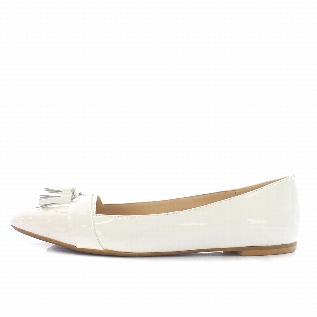 FABIO RUSCONI フラットシューズ　白　38 FABIO RUSCONI フラットシューズ 38 - メルカリ