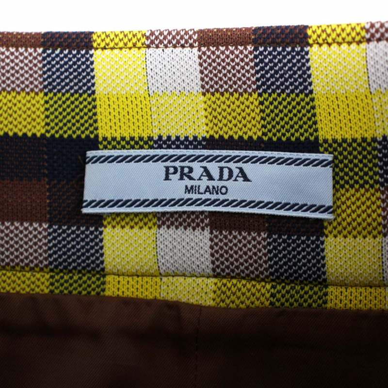 【PRADA】ラップスカート プラダPRADA ポリベルクロストレッチラップスカート 黒38 (K