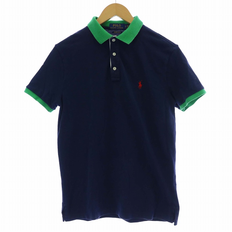 紺 POLO ポロ Ralph Lauren ラルフローレンポロシャツ Sロゴ緑 紺 POLO ポロ Ralph Lauren ラルフローレンポロシャツ Sロゴ緑