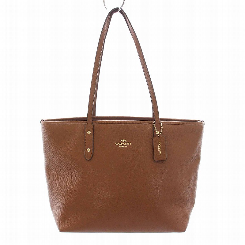 コーチ COACH シティ トートバッグ レザー 茶 ブラウン F58846 /YM  