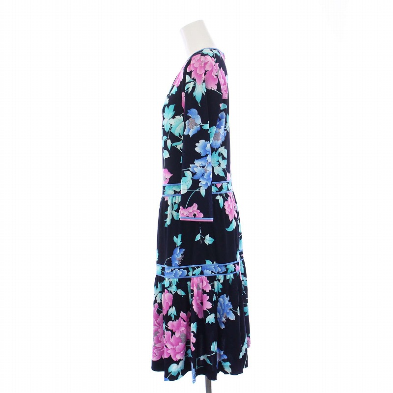 未使用品 レオナール LEONARD FASHION タグ付き 花柄 ワンピース 