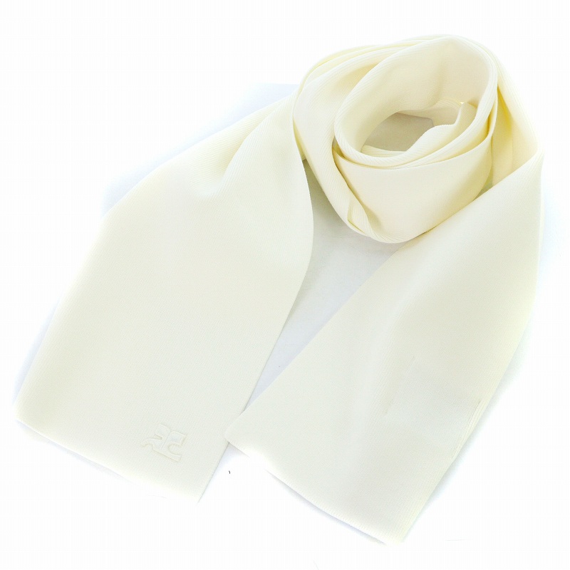 未使用品 クレージュ courreges Ac Milano Knit Scarf マフラー 