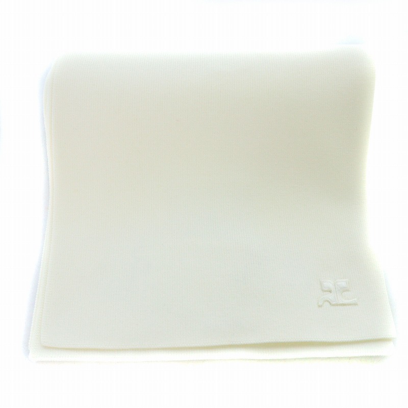 未使用品 クレージュ courreges Ac Milano Knit Scarf マフラー 