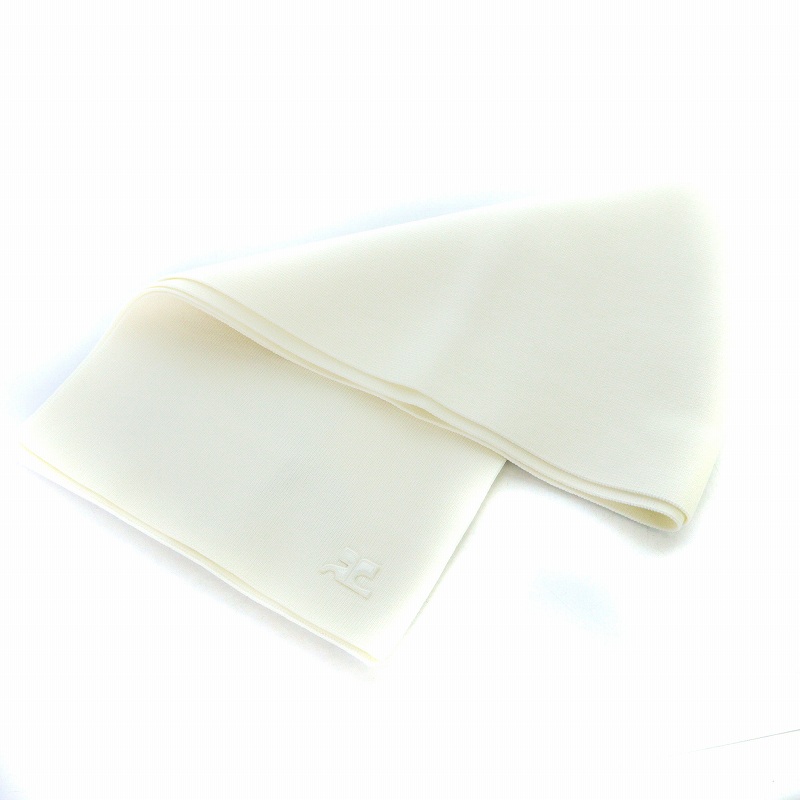 未使用品 クレージュ courreges Ac Milano Knit Scarf マフラー 