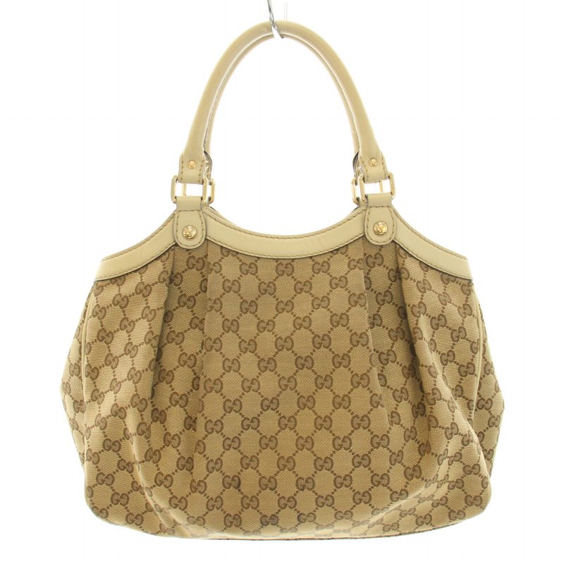 GUCCIスーキー　 ベージュ 美品です グッチ GUCCI スーキー トートバッグ 247902 ベージュ×ゴールド