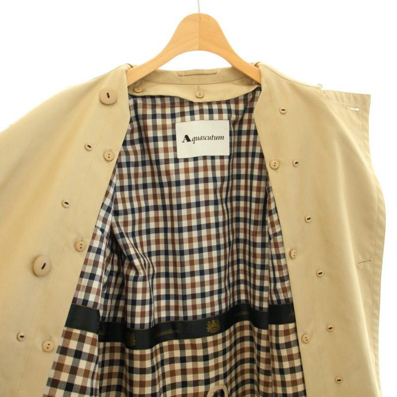 アクアスキュータム AQUASCUTUM トレンチコート アウター ロング 