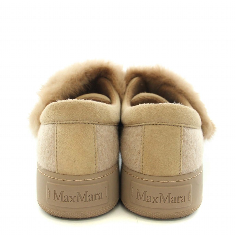 マックスマーラ MAX MARA スニーカー シューズ ミンクファー ラバー 35 