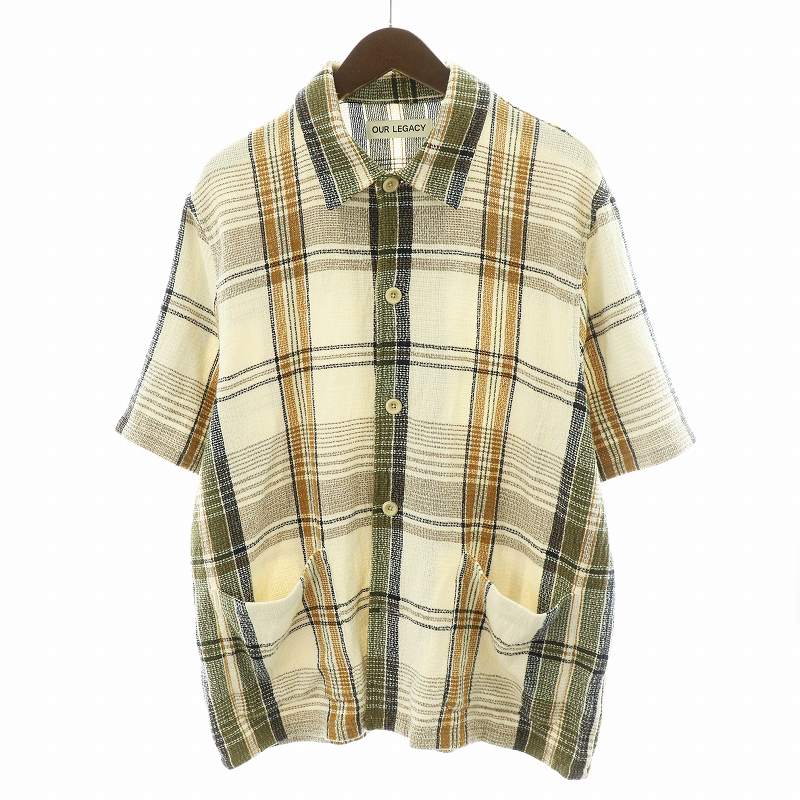 アワーレガシー OUR LEGACY 22SS ELDER SHIRT シャツ 半袖 チェック柄 
