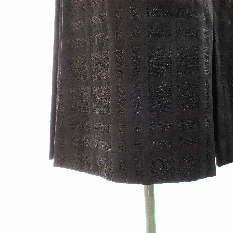 バーバリー ロンドン BURBERRY LONDON プリーツスカート フレア ひざ丈