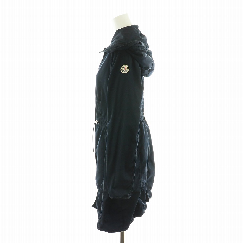 MONCLER　フード付きジャケットコート　ANTHEMIS　ネイビー モンクレール ANTHEMIS ジャケット/コート サイズ1 ネイビー