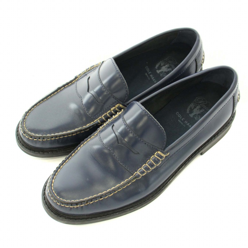 コールハーン COLE HAAN コインローファー 紺色 レザーシューズ 10 1/2 M コールハーン コインローファー COLE HAAN(コールハーン) ⁄ ローファー