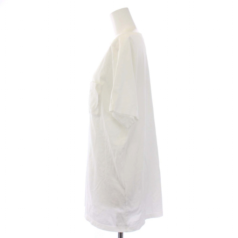 エルメス HERMES Tシャツ カットソー チュニック 半袖 Hロゴ  