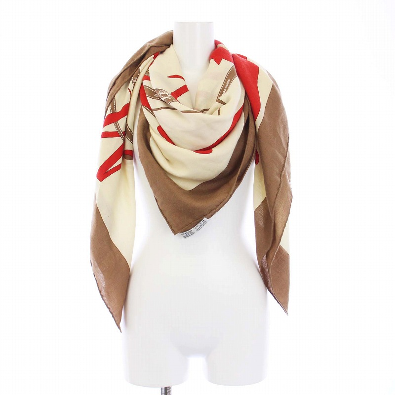 エルメス HERMES カレ140 Monsieur&Madame 大判 ストール ショール  