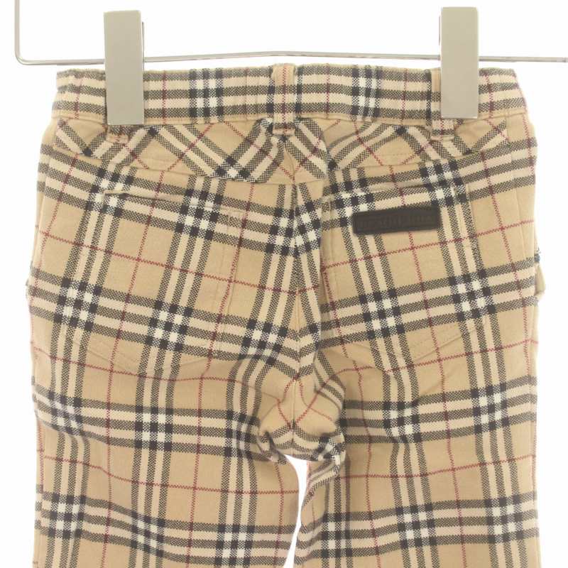 バーバリー BURBERRY パンツ 長ズボン ベージュ 110 チェック 総