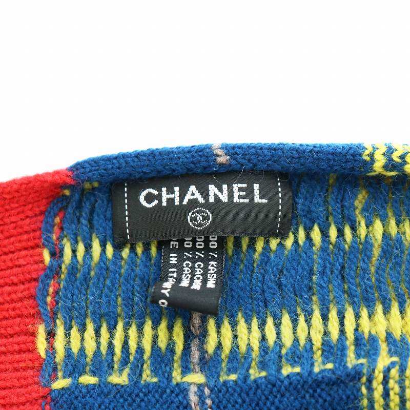 【ギフトにも最適♪】シャネル ココマーク チェック柄 マフラー シャネル CHANEL ココマーク マフラー チェック柄 カシミヤ
