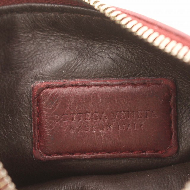 Bottega Veneta コインケース　イントレチャート　赤 ボッテガヴェネタ BOTTEGA VENETA イントレチャート 小銭入れ