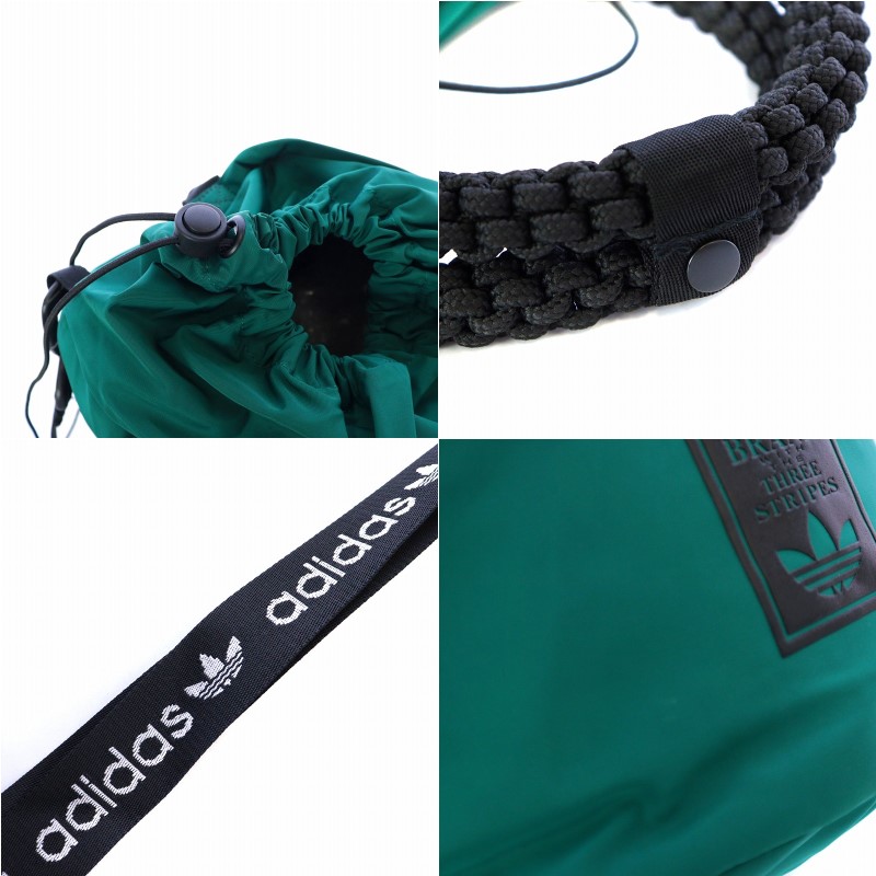 【90s】希少adidas ACE 2WAY メッセンジャーバッグ　グリーン アディダスオリジナルス adidas originals ショルダーバッグ