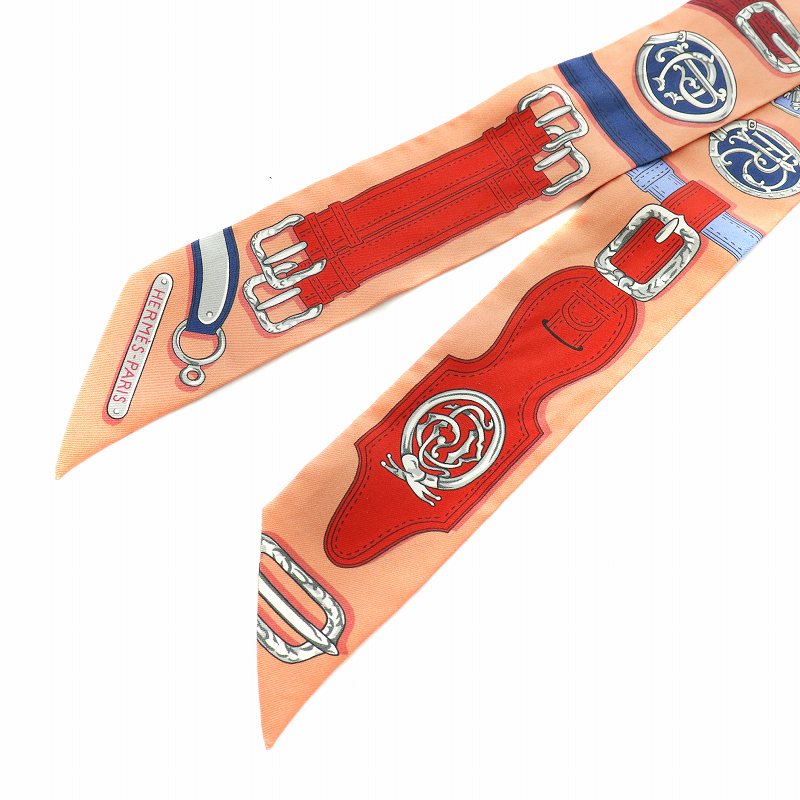 エルメス HERMES Hamais des En Desordre ツイリー スカーフ ベルト柄