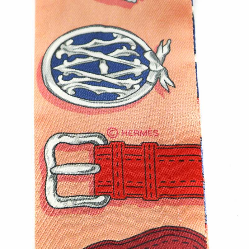 エルメス HERMES Hamais des En Desordre ツイリー スカーフ ベルト柄