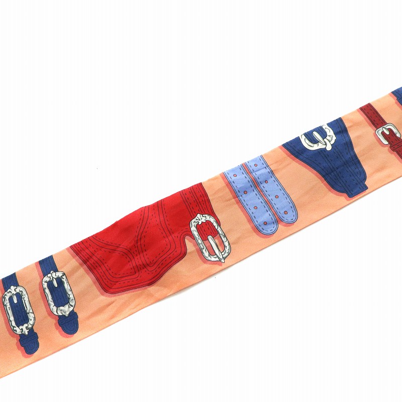 エルメス HERMES Hamais des En Desordre ツイリー スカーフ ベルト柄