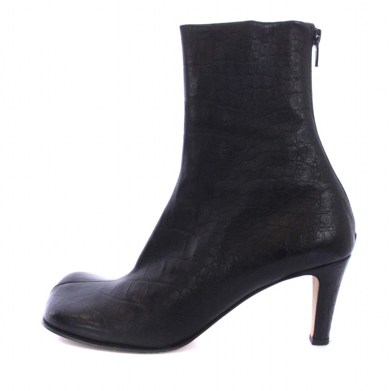 BOTTEGA ブロックブーツブラック