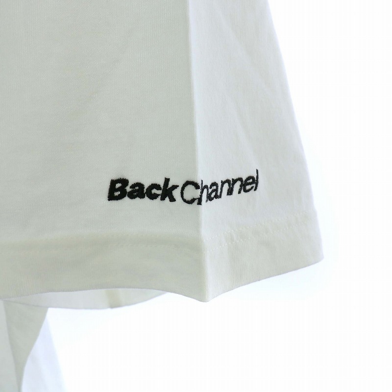 BackChannel ロゴ入りホワイトTシャツ Back Channel OUTDOOR LOGO DRY T - BLACK SUGAR