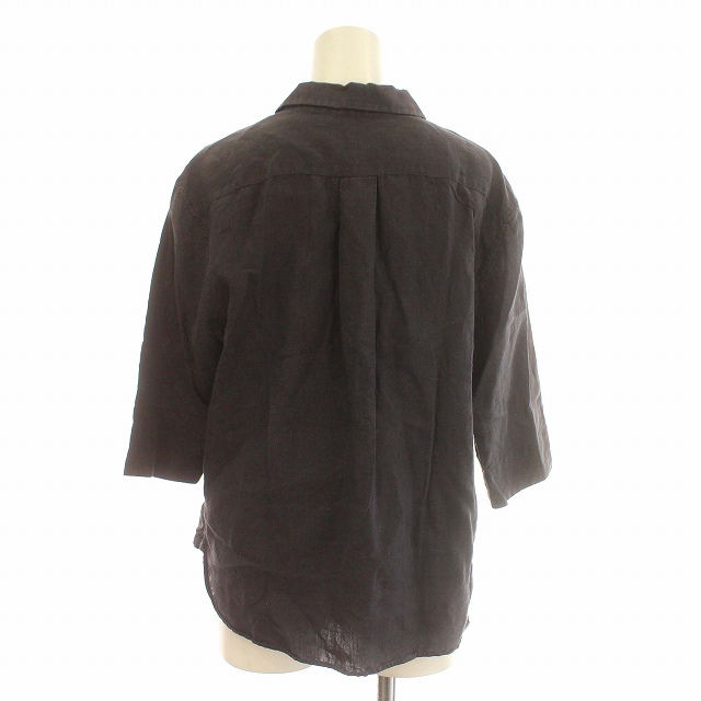 MARGARET HOWELL リネンシャツ チャコールグレー