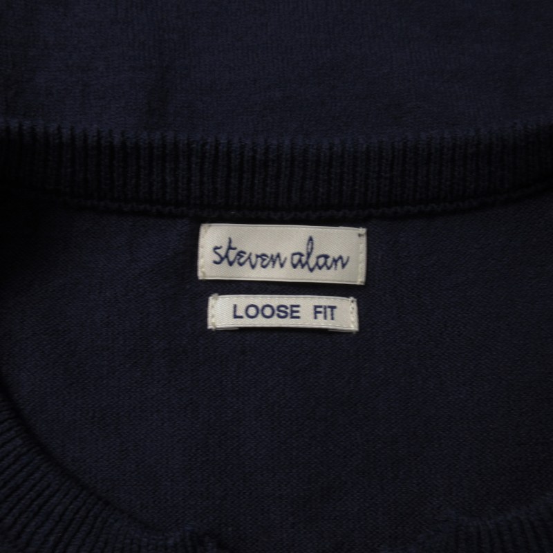 スティーブンアラン Steven Alan KUBO HENLEY NECK SHORT SLEEVE KNIT 
