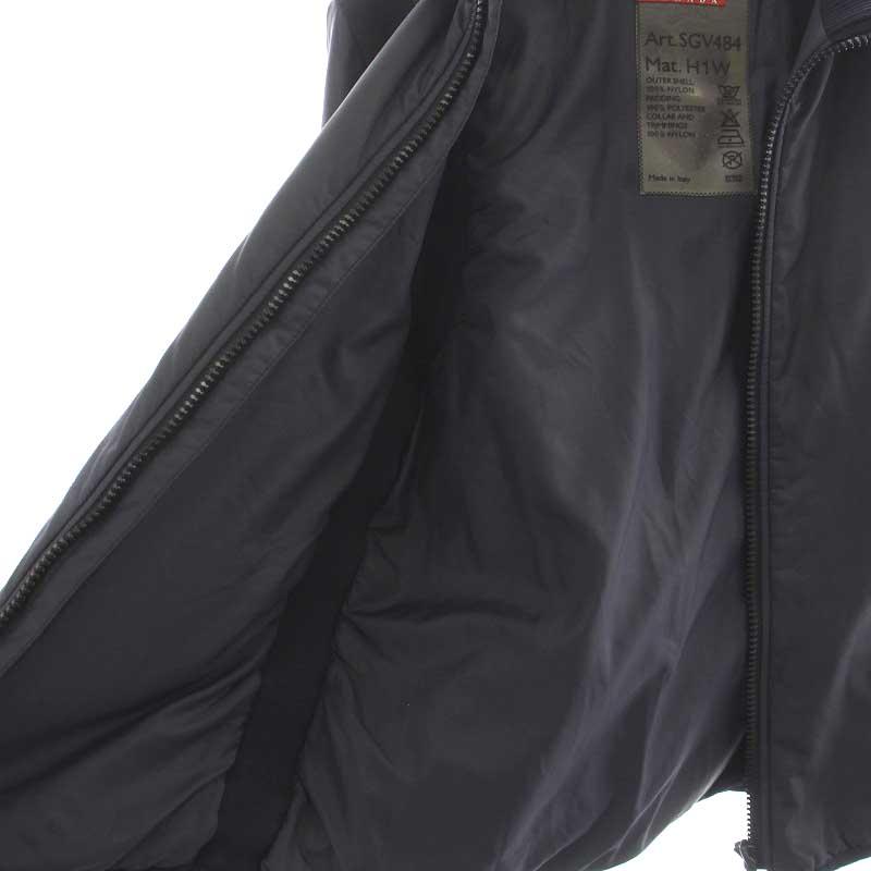 プラダ PRADA スポーツ 中綿ジャケット ブルゾン ジップアップ 切替 48