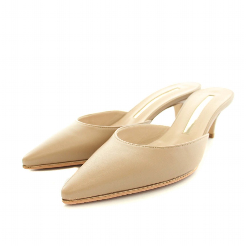BRENTA ベージュ レザー ミュール BRENTA ベージュ レザー ミュール