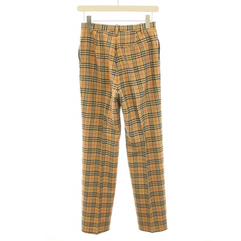 BURBERRY チェック柄 スラックス ベージュ