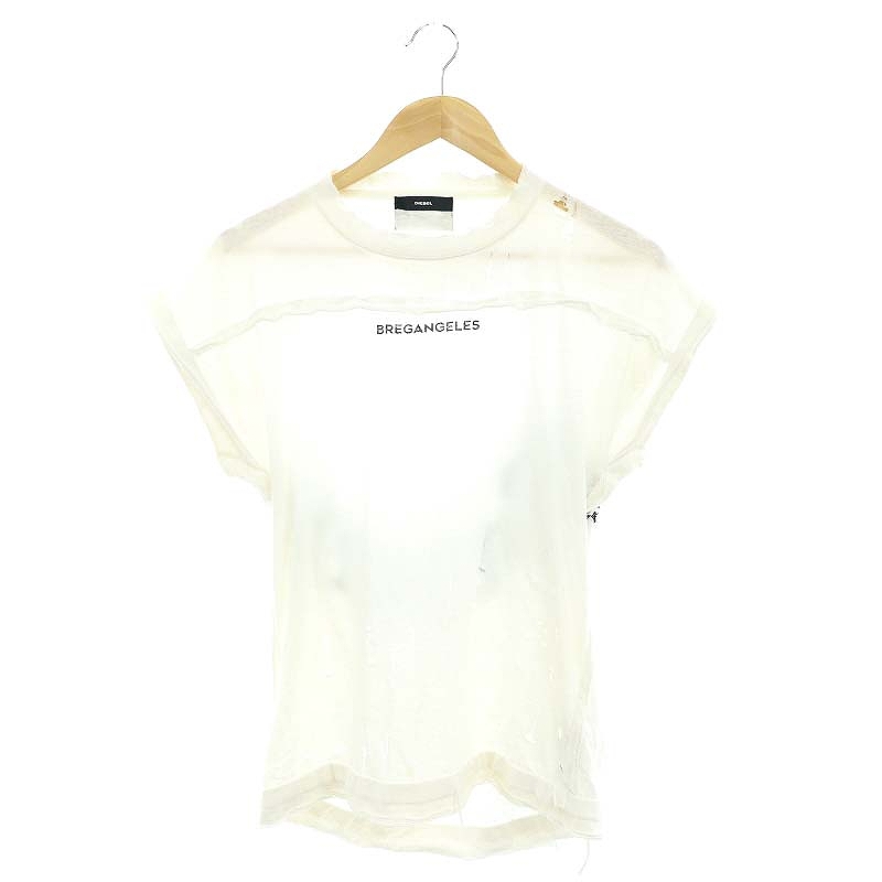 ディーゼル DIESEL カットソー Tシャツ 半袖 プルオーバー ダメージ 