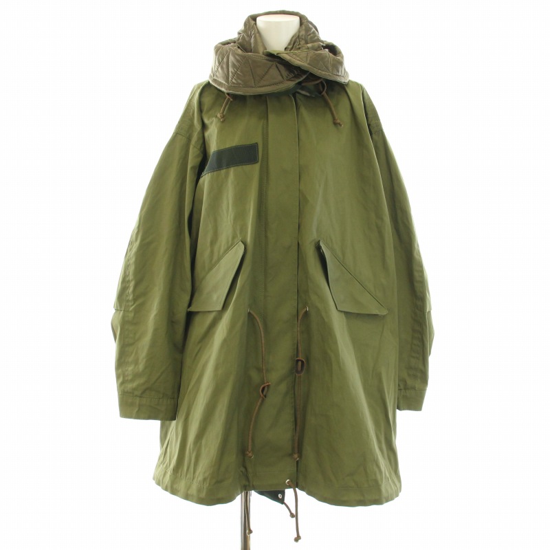 sacai ミニタリーフードケープコート sacai ミニタリーフードケープコート