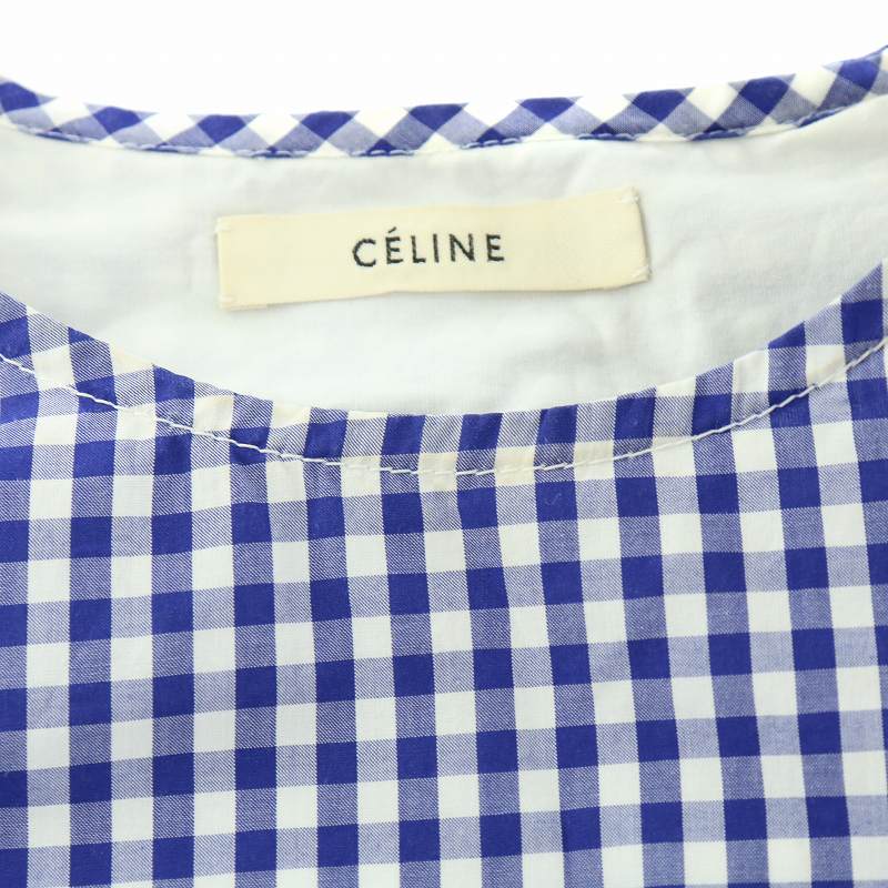 セリーヌ CELINE フィービー期 シャツ ブラウス 長袖 ギンガム