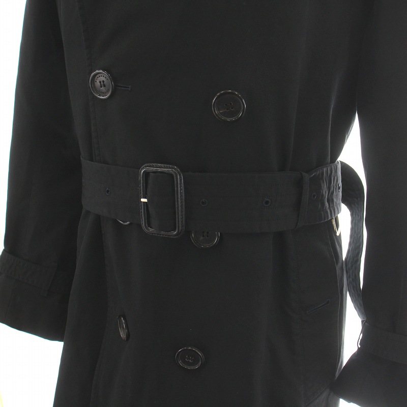 美品✨バーバリーロンドン ライナー ベルト付 トレンチコート M 黒 極美品】バーバリーロンドン トレンチコート ライナー&ベルト付き 40