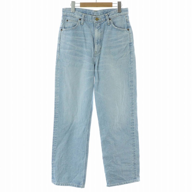 Lee ストレートデニム ライトブルー ダメージあり Lee ストレートデニム ライトブルー ダメージあり Lee ライト