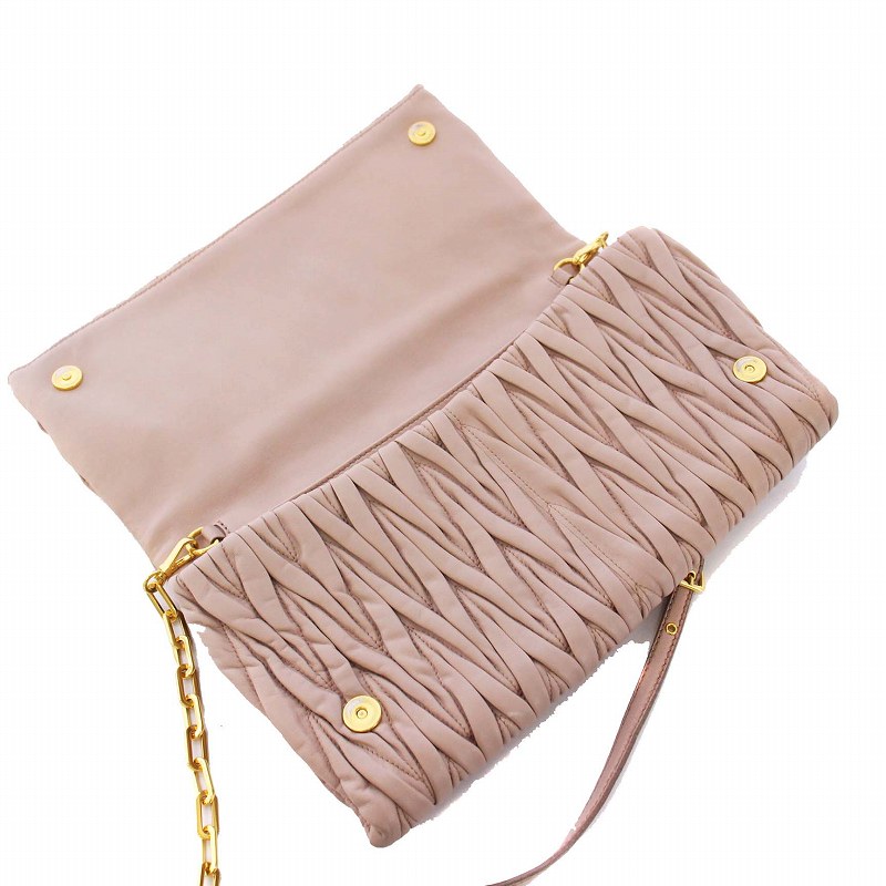 ミュウミュウ miumiu マテラッセ ワンショルダーバッグ クラッチバッグ 