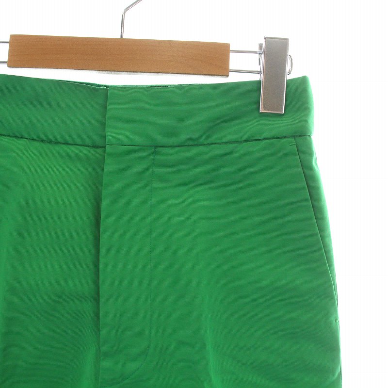 ドゥロワー Drawer 22SS グログランワイドクロップドパンツ ジップ  