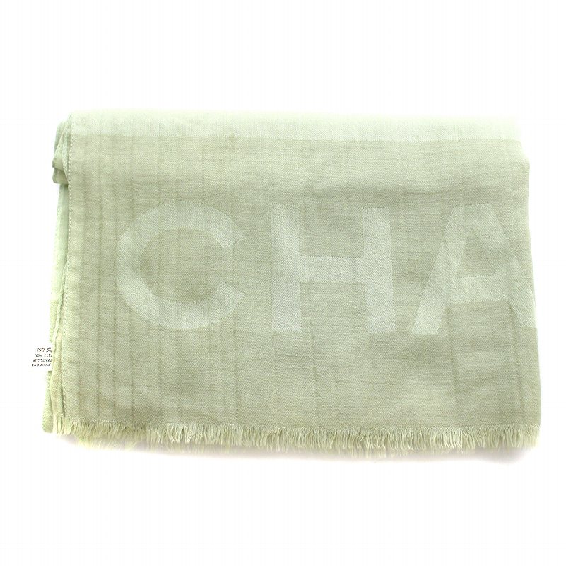 CHANEL 22K シルクマフラー CHANEL シャネル ストール ベージュ 80％カシミア／20％シルク