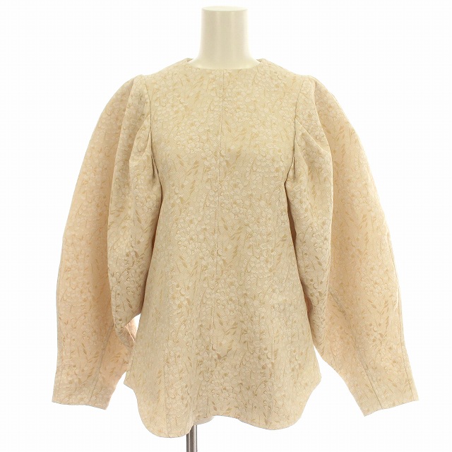 OHGA ブラック パフスリーブ シャツ OHGA ohga オーガ 黒パフスリーブ