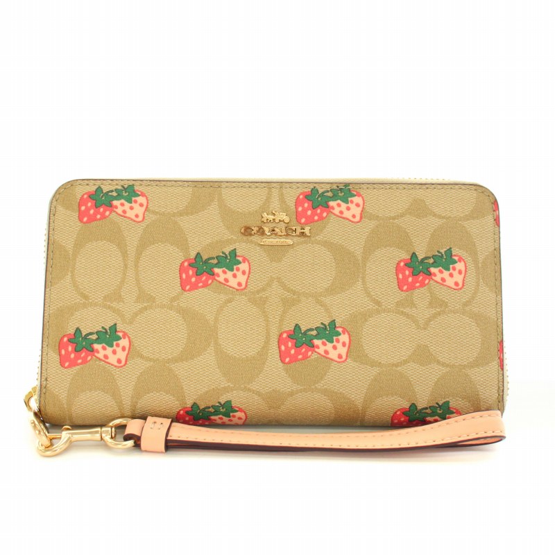 コーチ COACH ロングジップアラウンドウォレットシグネチャー 