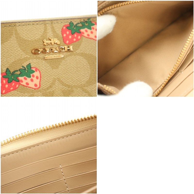 コーチ COACH ロングジップアラウンドウォレットシグネチャー 