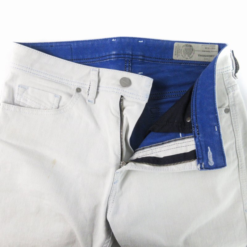 希少 ディーゼル 【DIESEL】雰囲気抜群 THOSHORT デニム ショートパンツ ヴィンテージ W36 最高級加工 ショーツ インディゴ ブリーチ  ディーゼル DIESEL THOSHORT ショートパンツ デニムパンツ ジーパン